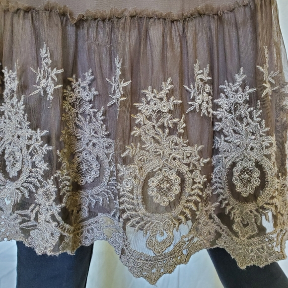 Free People Mirror Mirror Sequin Tunic Top Dress Sz L - Picture 3 of 9